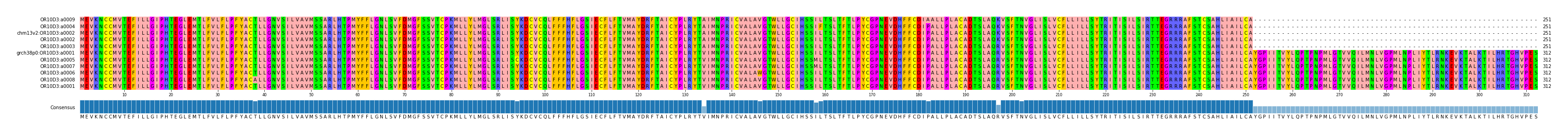 Multiple Alignments (by translate haplotype similarity)