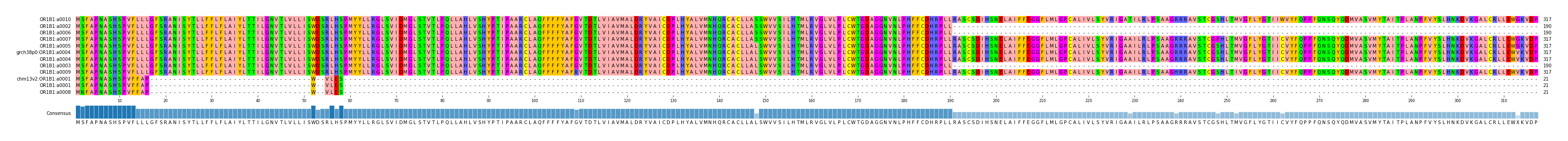 Multiple Alignments (by translate haplotype similarity)