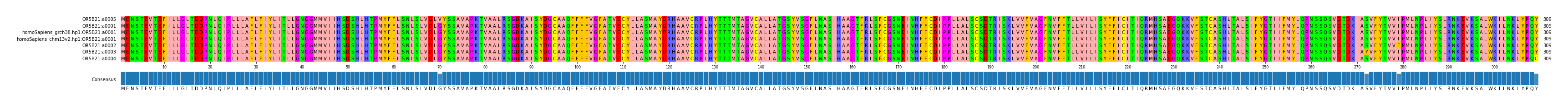 Multiple Alignments (by translate haplotype similarity)