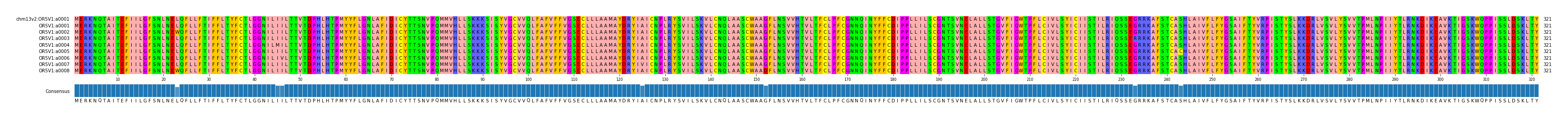 Multiple Alignments (by translate haplotype frequency)