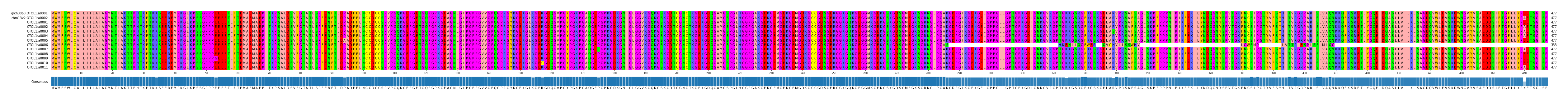 Multiple Alignments (by translate haplotype frequency)