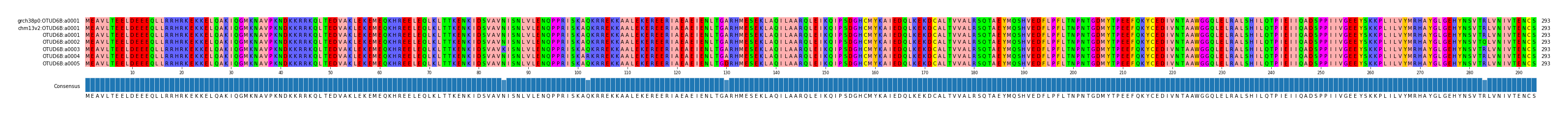 Multiple Alignments (by translate haplotype frequency)
