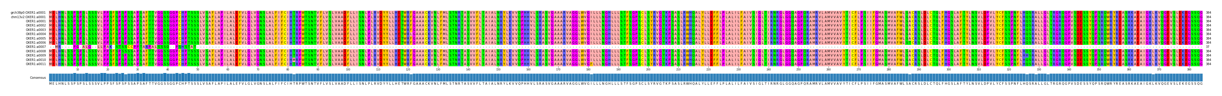 Multiple Alignments (by translate haplotype frequency)