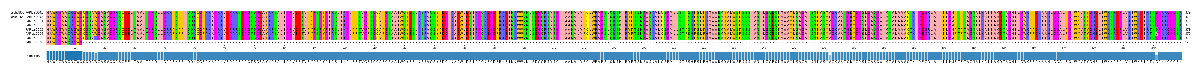 Multiple Alignments (by translate haplotype frequency)