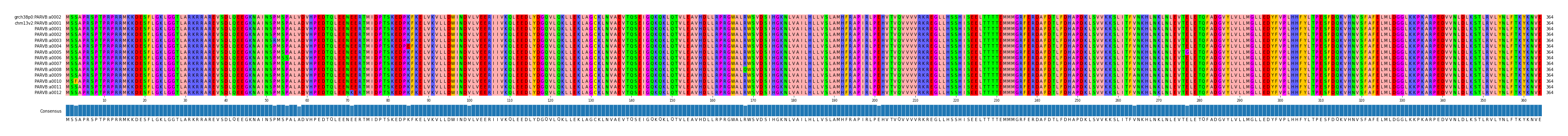 Multiple Alignments (by translate haplotype frequency)