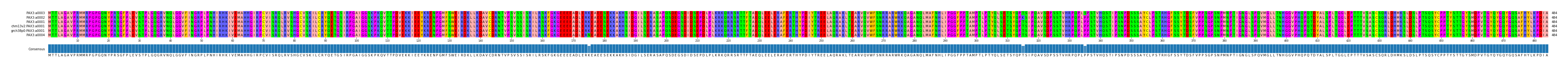 Multiple Alignments (by translate haplotype similarity)