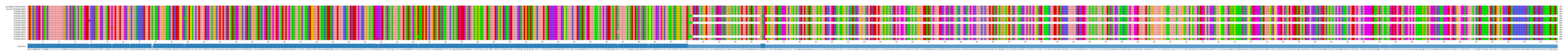 Multiple Alignments (by translate haplotype frequency)