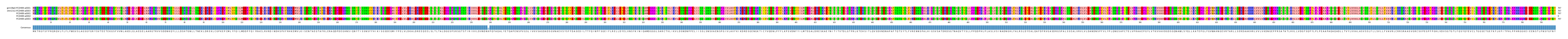 Multiple Alignments (by translate haplotype frequency)