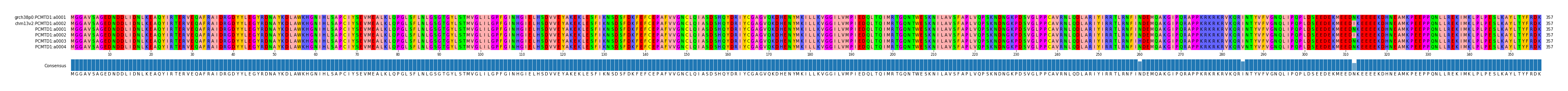 Multiple Alignments (by translate haplotype frequency)