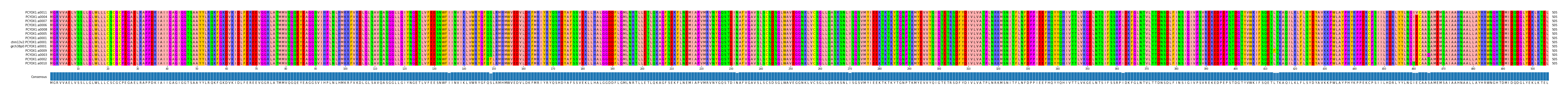 Multiple Alignments (by translate haplotype similarity)