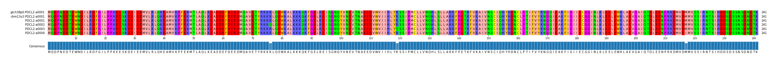 Multiple Alignments (by translate haplotype frequency)