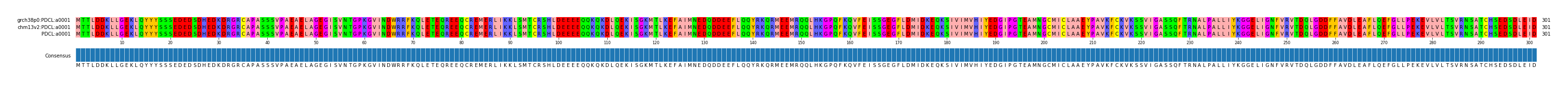 Multiple Alignments (by translate haplotype similarity)