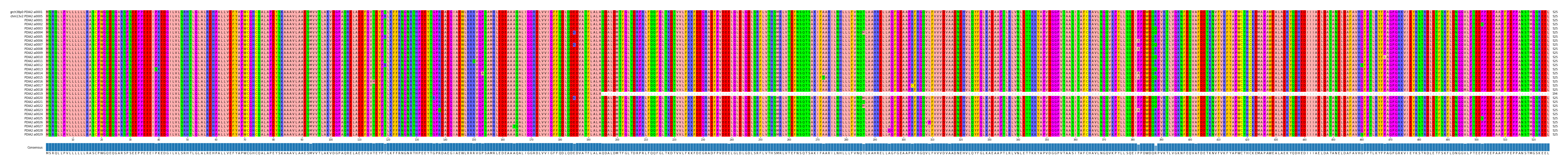 Multiple Alignments (by translate haplotype frequency)