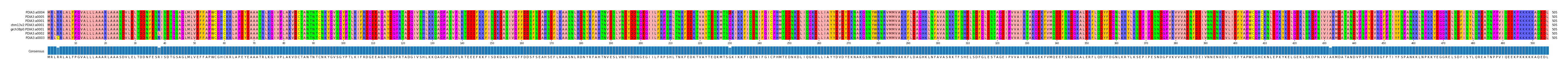 Multiple Alignments (by translate haplotype similarity)