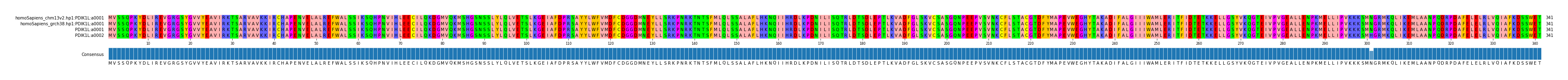 Multiple Alignments (by translate haplotype similarity)