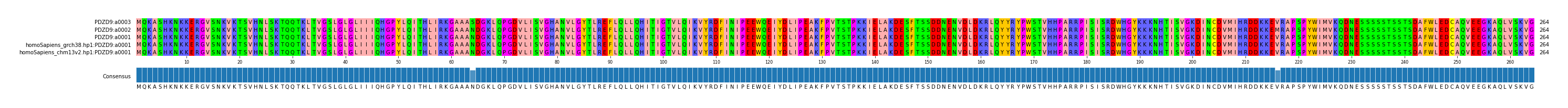 Multiple Alignments (by translate haplotype similarity)