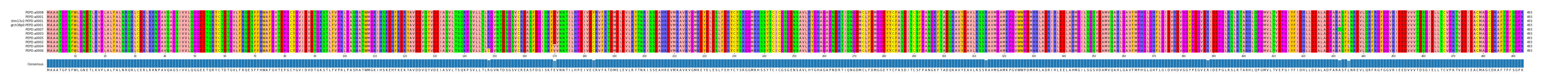 Multiple Alignments (by translate haplotype similarity)