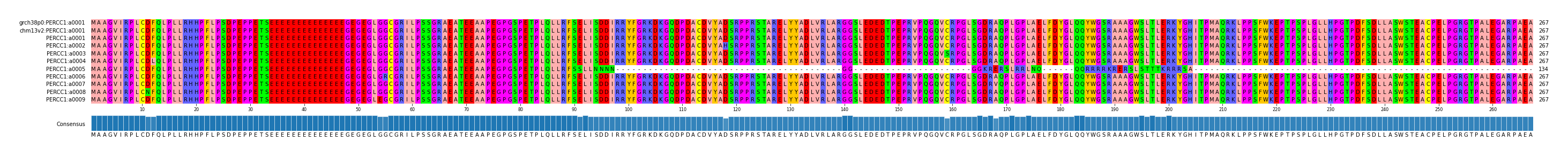 Multiple Alignments (by translate haplotype frequency)