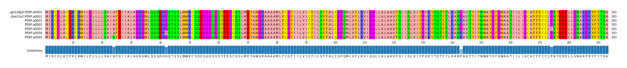Multiple Alignments (by translate haplotype frequency)