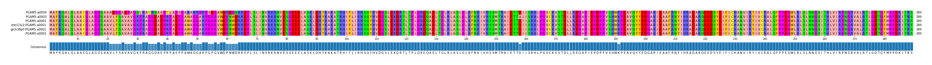 Multiple Alignments (by translate haplotype similarity)