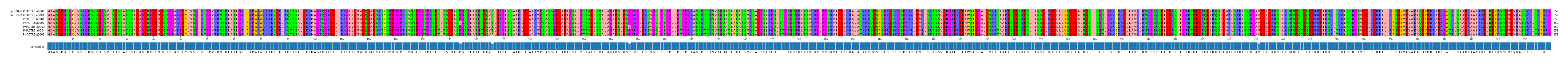 Multiple Alignments (by translate haplotype frequency)