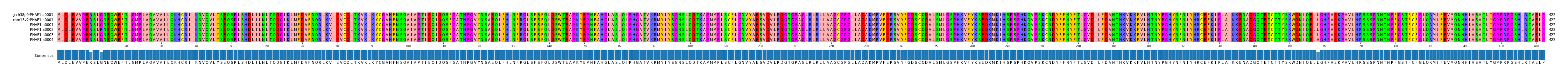 Multiple Alignments (by translate haplotype frequency)