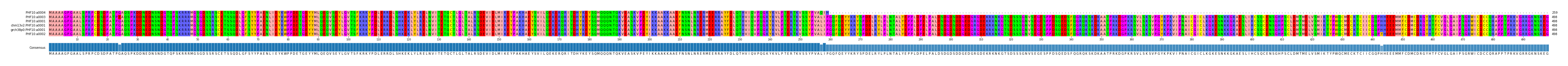 Multiple Alignments (by translate haplotype similarity)