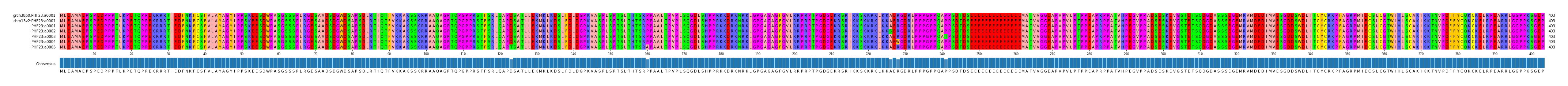 Multiple Alignments (by translate haplotype frequency)