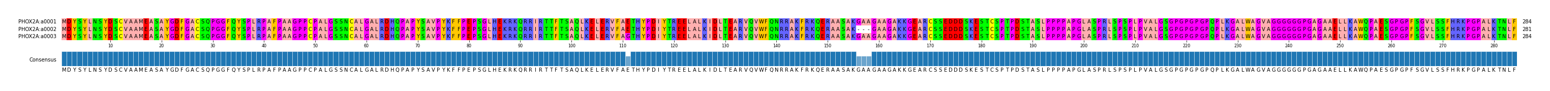 Multiple Alignments (by translate haplotype frequency)