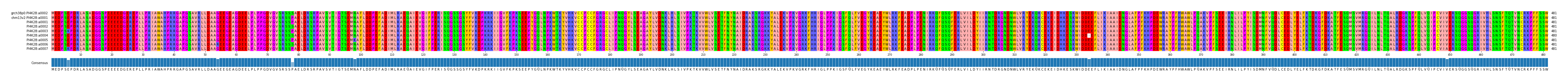 Multiple Alignments (by translate haplotype frequency)