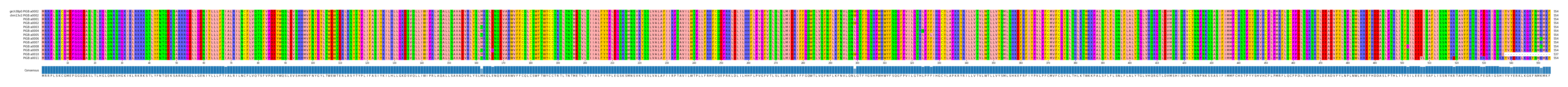 Multiple Alignments (by translate haplotype frequency)