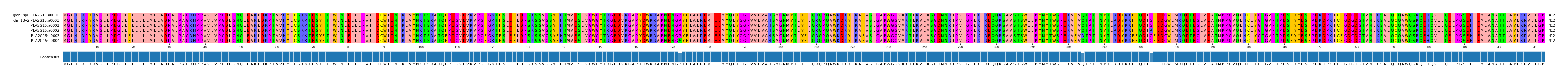 Multiple Alignments (by translate haplotype frequency)