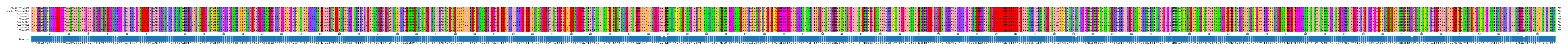 Multiple Alignments (by translate haplotype frequency)