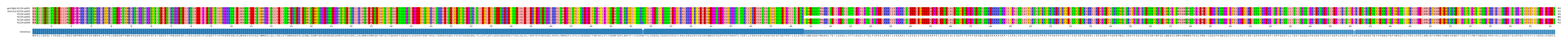 Multiple Alignments (by translate haplotype frequency)