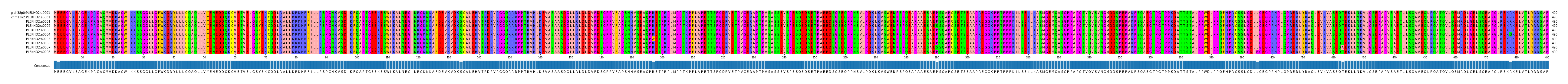 Multiple Alignments (by translate haplotype frequency)