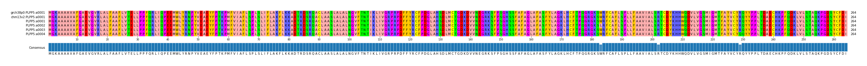 Multiple Alignments (by translate haplotype frequency)