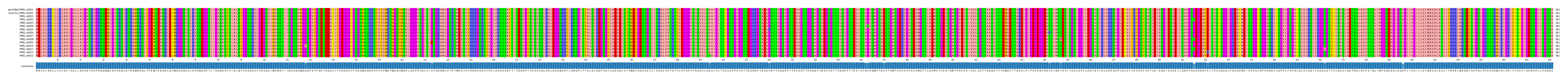 Multiple Alignments (by translate haplotype frequency)