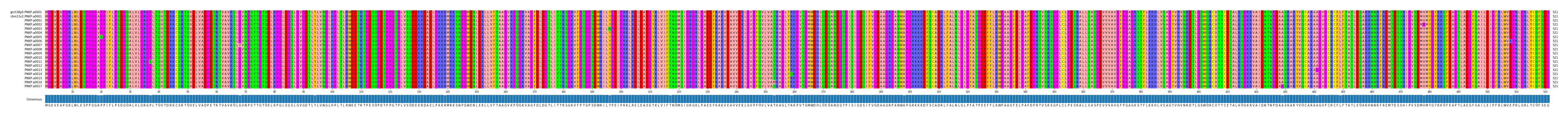 Multiple Alignments (by translate haplotype frequency)