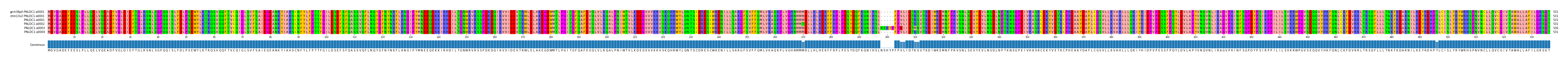 Multiple Alignments (by translate haplotype frequency)