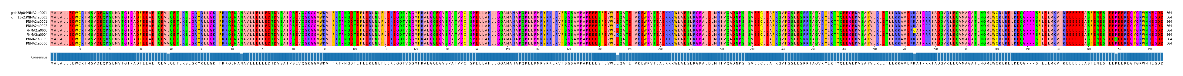 Multiple Alignments (by translate haplotype frequency)
