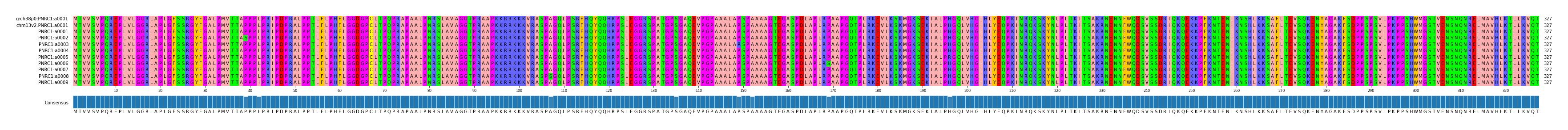 Multiple Alignments (by translate haplotype frequency)