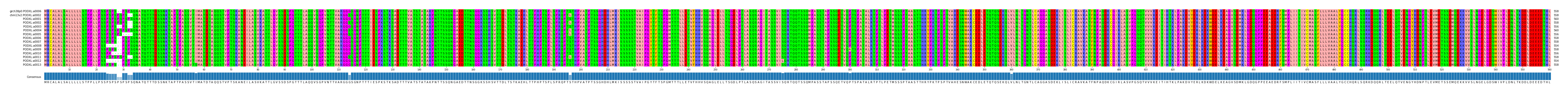 Multiple Alignments (by translate haplotype frequency)