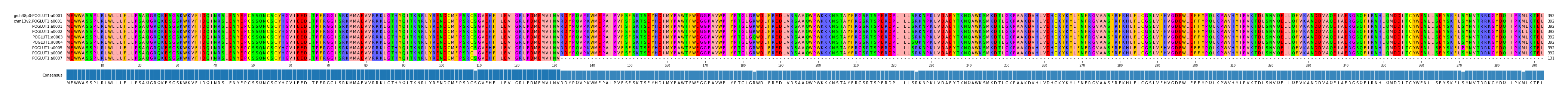 Multiple Alignments (by translate haplotype frequency)
