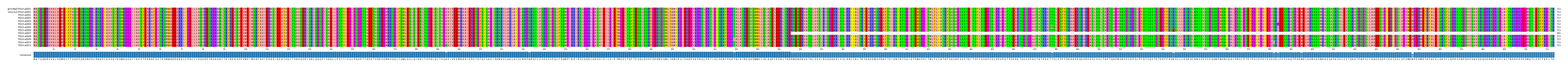 Multiple Alignments (by translate haplotype frequency)