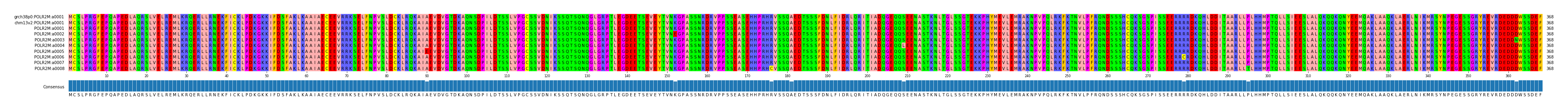 Multiple Alignments (by translate haplotype frequency)