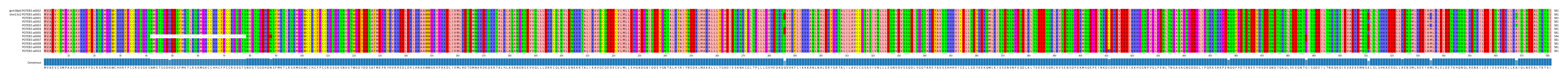 Multiple Alignments (by translate haplotype frequency)