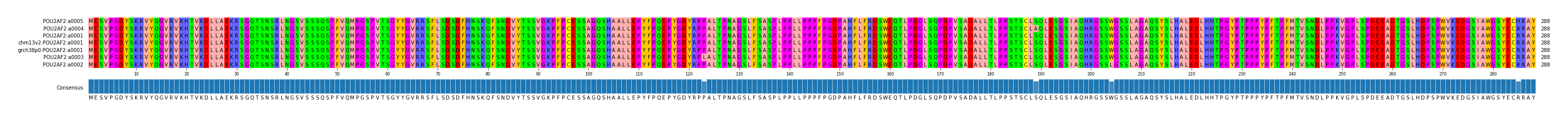 Multiple Alignments (by translate haplotype similarity)