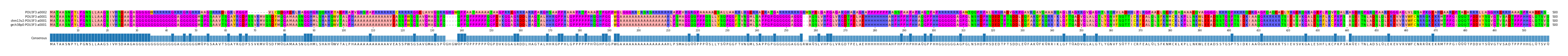 Multiple Alignments (by translate haplotype similarity)