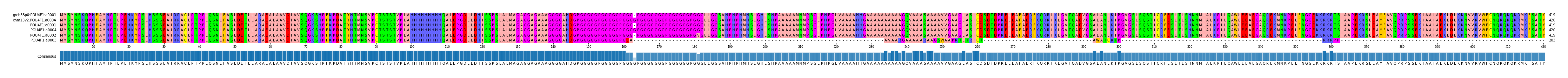 Multiple Alignments (by translate haplotype similarity)
