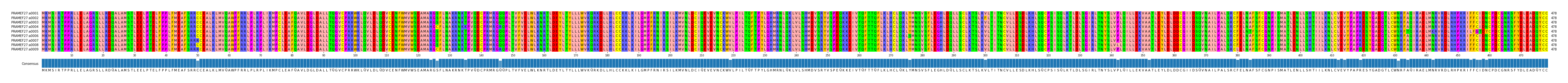 Multiple Alignments (by translate haplotype frequency)